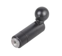 Psdndeww Adattatore giunto a testa sferica da 17 mm con design a 90 gradi con/senza base girevole per accessori fotografici e supporti adattatore in metallo