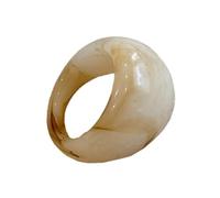 [Psdndeww] Anello in resina a cupola vibrante anello in resina vibrante anello largo design spesso impilabile accessorio mano design unico