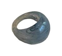 [Psdndeww] Anello in resina a cupola vibrante anello in resina vibrante anello largo design spesso impilabile accessorio mano design unico