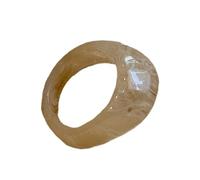 [Psdndeww] Anello in resina a cupola vibrante anello in resina vibrante anello largo design spesso impilabile accessorio mano design unico