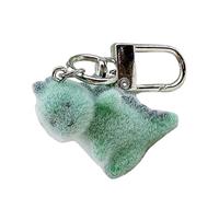 Psdndeww Appendiabiti vibrante per auto a dinosauro con ciondolo a forma di dinosauro, amante del formaggio a chiave di formaggio