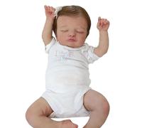 Psdndeww Bambola da bambino 19 in fine artigianato dolce e movimenti realistici, ideale per collezionisti di bambole e compagnia
