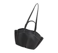 [Psdndeww] Borsa a tracolla dal design unico con cinturino retrò per le donne elegante borsa da braccio in PU borsa perfetta per la versatilità, Nero