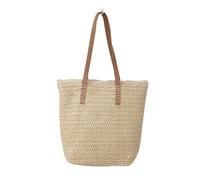 [Psdndeww] Borsa a tracolla di sicurezza con chiusura a cerniera, borsa casual da donna, perfetta per vacanze al mare, ecc, Beige
