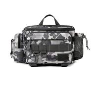 Psdndeww Borsa da pesca di grande capacità borsa a tracolla per la vita borsa a tracolla borsa da pesca per attrezzatura da pesca borsa per esche, a