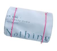 [Psdndeww] Borsa per il trucco Borsa per il lavaggio di grande capacità Borsa cosmetica rimovibile Roll Up Makeup Brushcase Toilet Bag Makeup Brush Holder, Blu (Pallido), Come mostrato in figura