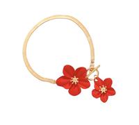 Psdndeww Bracciale alla caviglia con fiori femminili, in ferro, regolabile, accessorio per gioielli alla moda, per il vostro braccialetto alla moda, Taglia unica, come descritto