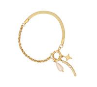 [Psdndeww] Bracciale fiore moda cuore ciondolo braccialetto braccialetto moda lista gioielli adatto per giovani coppie e amici intimi