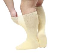 Psdndeww Calzini extra larghi per piedi gonfi larghi bariatrici nessuno vincolante ospedale diabetico con presa per uomini donne calzini extra larghezza per piedi gonfi, L, S-XXL