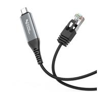 Psdndeww Cavo adattatore di rete da tipo C a RJ45, 1000 Mbps, non richiede l'installazione immediata del driver per l'accesso a Internet veloce Plug Play Gigabit Ethernet Adapter