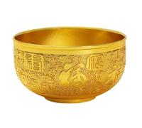 Psdndeww Ciotola del tesoro del metallo della prosperità Fengshui Decors Desktop ornamento per accumuli di ricchezza e miglioramento energetico positivo decorazione Fengshui