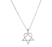 [Psdndeww] Collana con ciondolo geometrico contemporaneo in acciaio inox massiccio finitura oro accessori per tutti i giorni Tenceter irregolare cinque grammi collana, フリーサイズ, come descritto, Nessuna
