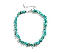 [Psdndeww] Collana di cristallo di corniola di perle bohémien cristallo trasparente pietra irregolare naturale collana di perline turchese