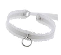 [Psdndeww] Collana girocollo in pizzo nero, decorazione in metallo gioielli in costume giochi di ruolo evento festa gotica girocollo collana