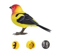Psdndeww Decorazione a forma di uccellino, decorazione da scrivania, G | Reagisce e la luminosità, si muove quando rileva il suono, display educativo per la casa delle ragazze