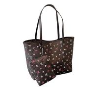 Psdndeww Elegante Archi Modello Top Handle Borse Spaziosa Interna Borsa A Tracolla Con Spazio Di Immagazzinaggio Per Il Pendolarismo Ufficio Viaggi Borsa A Tracolla Donna, Caff, One Size