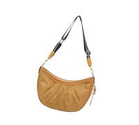 [Psdndeww] Elegante borsa a mezza luna in pelle PU portafoglio a tracolla impressionante borsa a tracolla con tracolla regolabile per donne e ragazze, Braun