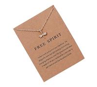 [Psdndeww] Elegante collana con ciondolo di perle e biglietto regalo per donne di tutte le età in cerca di stile e raffinatezza