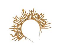 Psdndeww Elegante Oro Snake Medusas Fascia Decorazione Portatile Per Gli amanti della mitologia E Costumi appassionati di Abiti Alla Moda