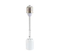 Psdndeww Estensione del portalampada E27 ad angolo regolabile resistente al calore per lampade LED/lampadine