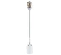 Psdndeww Estensione del portalampada E27 ad angolo regolabile resistente al calore per lampade LED/lampadine