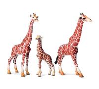 Psdndeww Figura di giraffa realistica perfetta per la decorazione della casa dell'ufficio Statuetta animale autentica Accessori fotografici elaborati