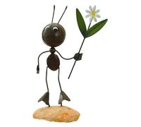 Psdndeww Formiche in metallo Figura Opera d'arte Resistente alle intemperie Adatto Per Moderno Giardino Letto Bordatura Felce Giardino Paesaggio Design Formiche Metallo Decorativo Per Aiuole