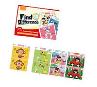 Psdndeww Giocattolo interattivo di educazione precoce Trova differenze Discriminazione Flashcard con custodia per la casa e la i concentrazione gioco di formazione per