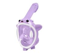 Psdndeww Maschera da snorkeling viso pieno maschera da snorkeling bambini bambini maschera da snorkeling con immagine panoramica 180 gradi di vista pieghevole tempi di asciugatura