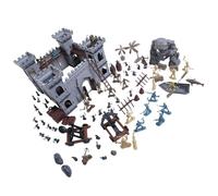 Psdndeww Personaggi d'azione Multifunzione Giocattoli Per Esplorare La Storia Cavalieri E Castelli Accessori Per La Casa Per Giocare Creativi