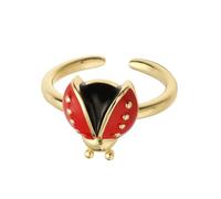 Psdndeww Regolabile Rivelatore Lady Uccelli Vestiti Colorati Goccia Smalto Leggero Gioielli In Rame Per Le Donne Ragazze Accessori Moda Skurry Smaltato, come descritto