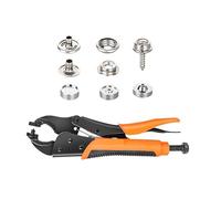 Psdndeww Snap Pinza di fissaggio Snap Set di attrezzi con Setter Regolabile Snap Pulsante Pinza per Scambio Pelle di Tela