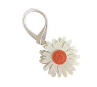 Psdndeww Stile vintage margherite titolare fatto a mano da uso lungo tempo in pelle per personalizzare borse oggetti portachiavi accessorio