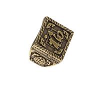 Psdndeww Stili antichi Prosperità Anelli In Ottone Incisione Manuale Gioielli In Metallo Invecchiato Per Gli Appassionati di Moda Vintage Regalo Degli Uomini Finitura In Ottone, Misura unica, come