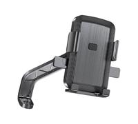 Psdndeww Supporto per telefono da moto con manubrio girevole a 360 gradi/specchietto retrovisore in vetro montato culle per telefono scooter e-bike supporto antiurto per moto