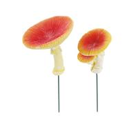 Psdndeww Vasca per uccelli per esterni, funghi e mangiatoia per uccelli con picchetto, vasca per uccelli, ciotola per acqua per esterni, giardino, cortile, decorazioni per uccelli per esterni