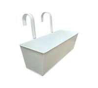 Psdndeww Vasi da fiori in metallo da appendere per interni o esterni, balcone, ringhiera, finestra, fioriera decorativa per piante, recinto, vaso da fiori