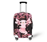 Psesaysky Copertura per bagagli con cerniera nascosta, leggera, lavabile, facile da montare, facile da pulire, misura universale, Axolotl Cherry Blossom, XL(Fit 29-32 inch luggage)