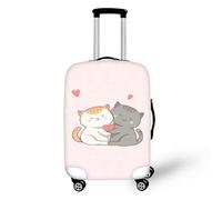 Psesaysky Copertura per bagagli con cerniera nascosta, per valigie, adatta per 45-81 cm, facile da pulire, Gatto cartone animato., M(Fit 22-24 inch luggage)