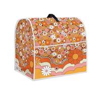 Psesaysky Copertura per miscelatore da cucina hippie con motivo floreale, per mantenere pulito e sicuro elettrodomestici da cucina, borsa organizer per caffettiera, taglia S