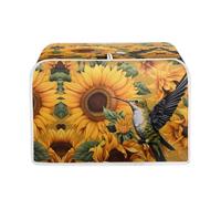 Psesaysky Coperture per tostapane a 2 fette di girasole per cucina e casa, antipolvere, antigraffio, anti-impronte, con gancio superiore, accessori da cucina