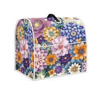 Psesaysky Mandala Flower Mixer Cover con Tasche L Size Resistente alle Macchie Antipolvere Lavabile Cucina Mixer Accessori Caffettiera Copertura Design Moderno