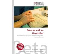 Pseudorandom Generator: Theoretical Computer Science, Deterministic Algorithm, Pseudorandomness