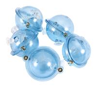 PSFDEWT 5Pcs Fishing Floats, 1 inch Fillable Clear Plastic Water Balls Bubble Floats, Sea Fishing Gear for Fly Hooks Outdoor