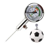 PSFDEWT Ball Pressure Gauge, Metal Ball Pump with Pressure Gauge, Lightweight And Rugged Rustproof Air Pump for Basketball Soccer, Volleyball