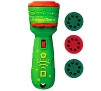 PSFDEWT Proiettore di Torcia per Bambini 24 Motivi Proiettore di Natale 4.5in Educational Learning Kids with 3 Slide Decorazioni Natalizie Greenflashlight Outdoor Greenflash per