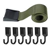 PSFDEWT Tree Stand Straps, Portable Hunting Gear Includes 59 inch Strap & 6 Hooks, High Loading Tree Saddle for Camping Hunting Hiking Mountaineering