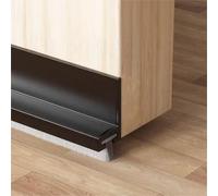 PSFLiang 100cm Nero Paraspifferi per Porte, Guarnizione a Spazzola per Porte, Blindata Inferiore, Paraspifferi Sottoporta, Paraspifferi Porta Umidità, Paraspifferi Porta, Paraspifferi