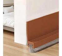 PSFLiang 100cm Paraspifferi per porta, Guarnizione a Spazzola paraspiffero, Blindata Inferiore, Umidità, Marrone