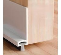 PSFLiang 100cm Paraspifferi per Porte, Guarnizione a Spazzola per Porte, Blindata Inferiore, Paraspifferi Sottoporta, Paraspifferi Porta Umidità, Paraspifferi Porta, Paraspifferi, Bianco